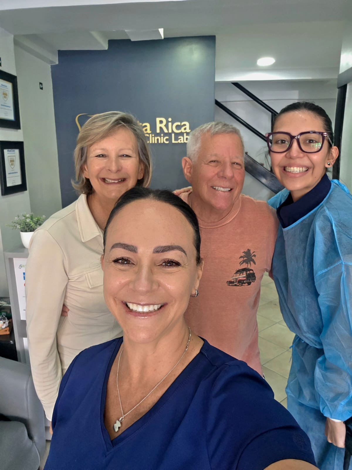 Costa Rica Dental Clinic team with patients